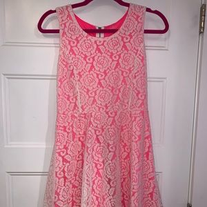 Girls Hot Pink Dress